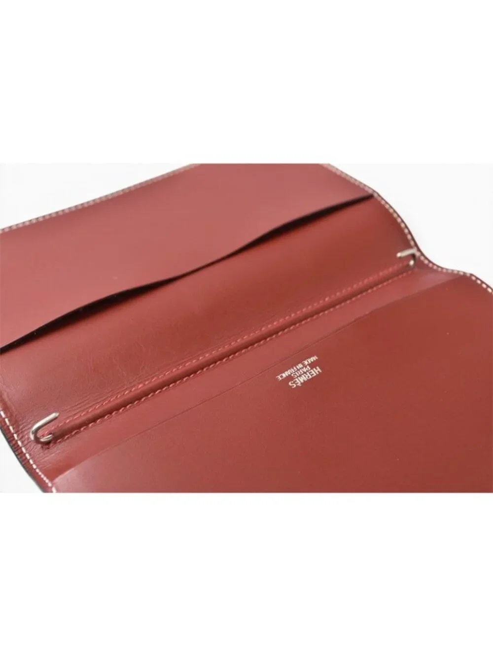 Hermes Agenda Notebook Cover Diary Vintage Box Calf Rouge